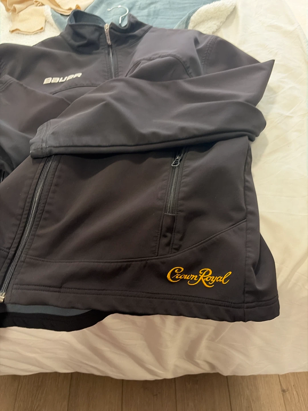 Bauer Black Softshell Jacket Windbreaker