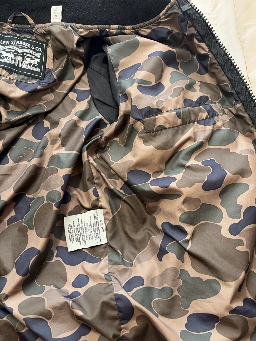 Levi Strauss & Co. Black Sherpa Bomber Jacket - photo 4