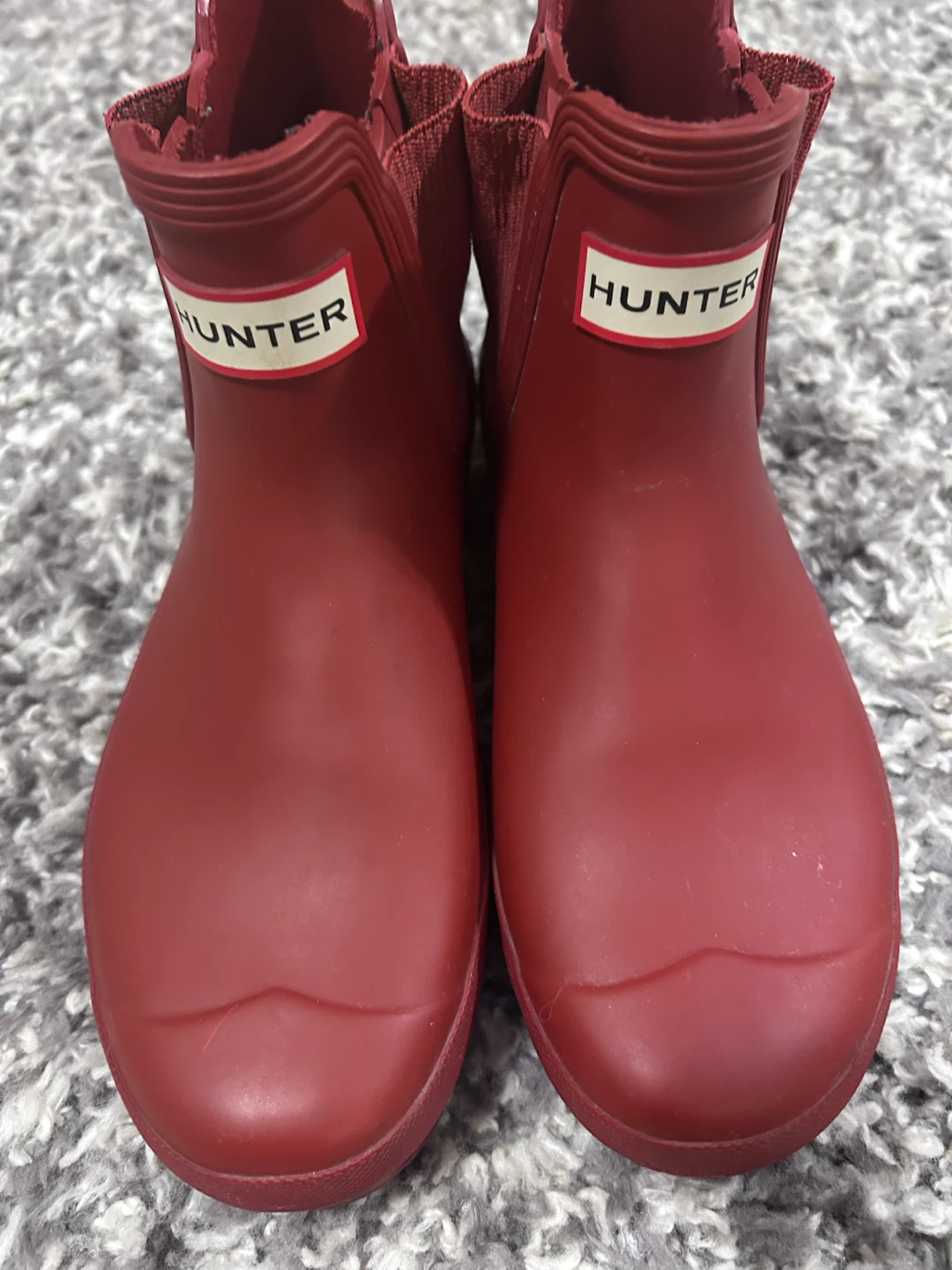 Red Hunter Chelsea Boots