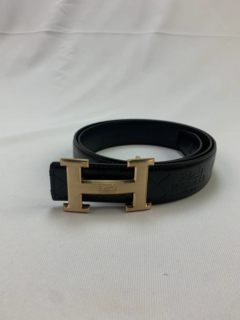 Hermes Black Leather Belt - photo 2