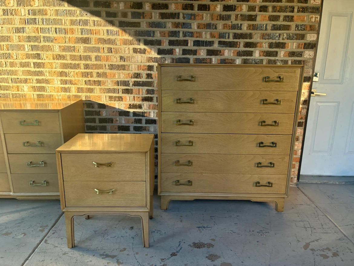 Mid century modern dresser set - photo 2