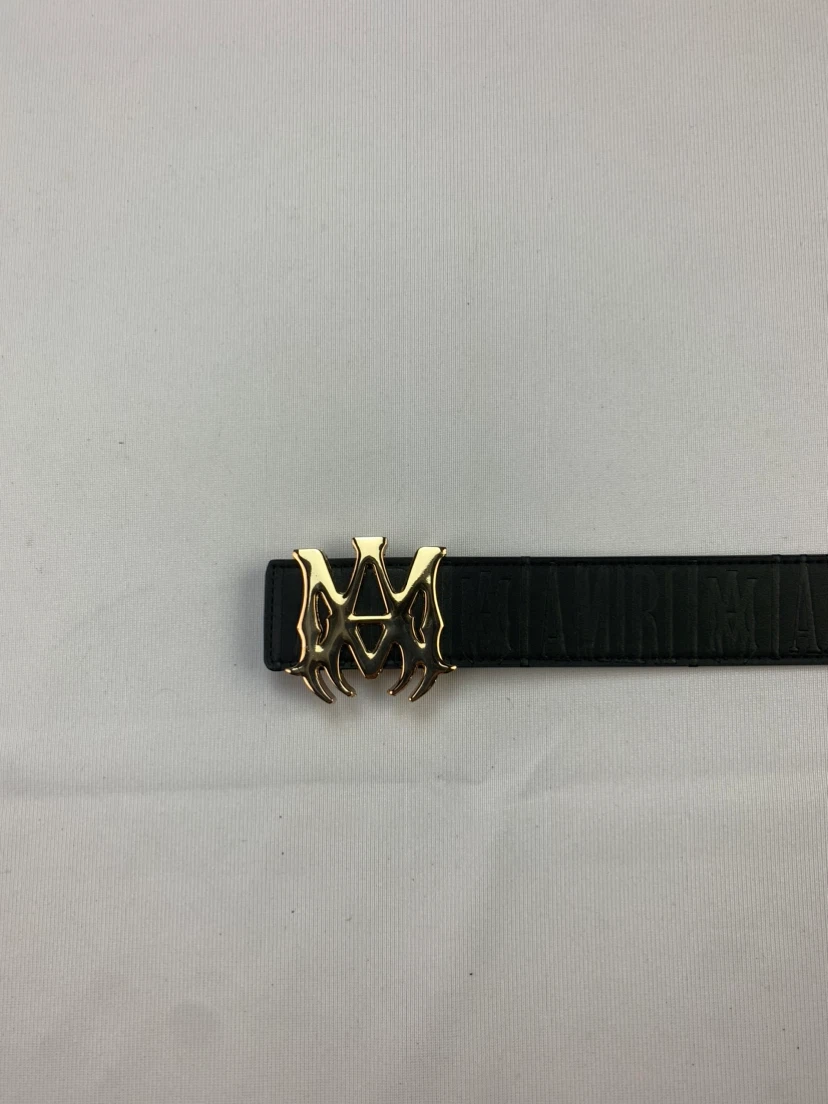 Amiri Black Leather Belt
