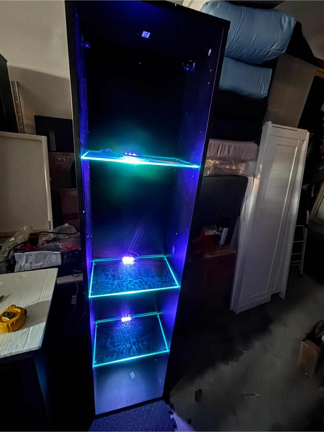 Black LED Display Tower Shelf- AS IS - photo 5