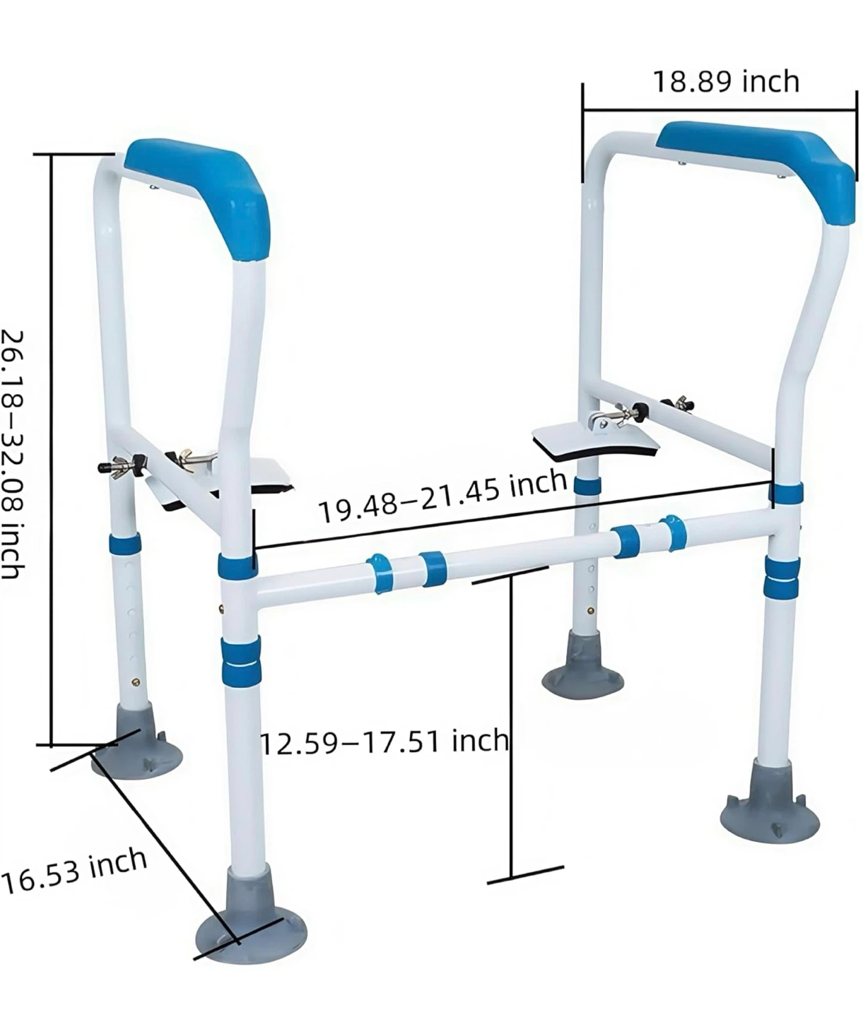 Adjustable Toilet Safety Rails TSR - photo 2