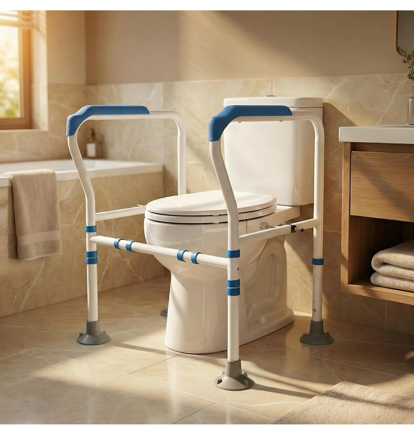 Adjustable Toilet Safety Rails TSR - photo 3