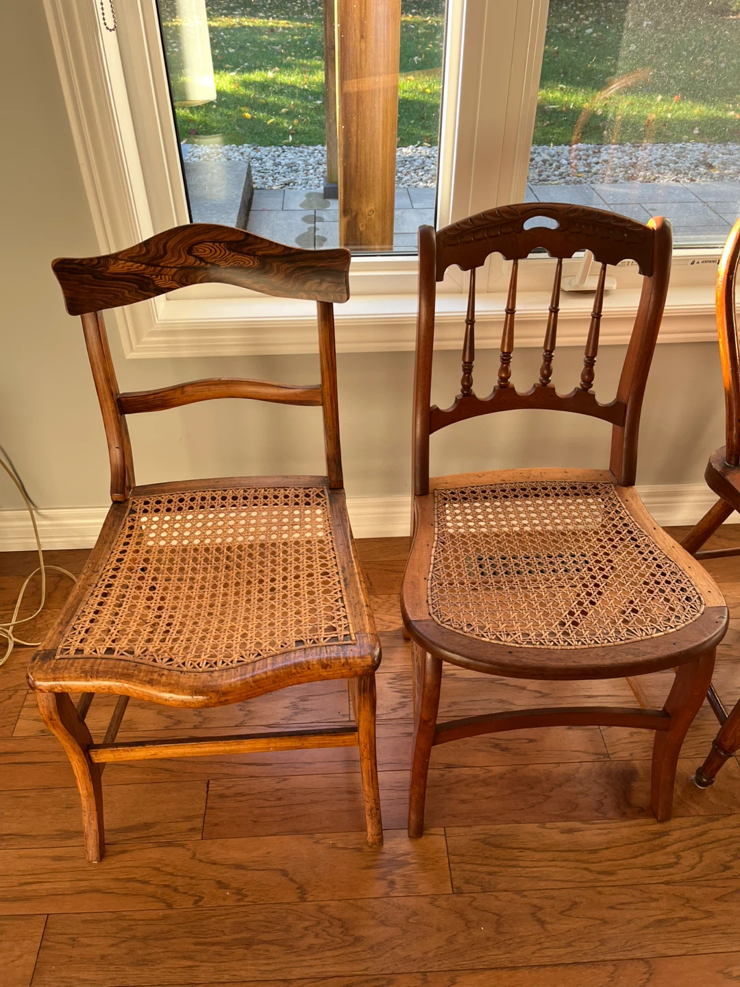Chairs - vintage and 1 computer chair