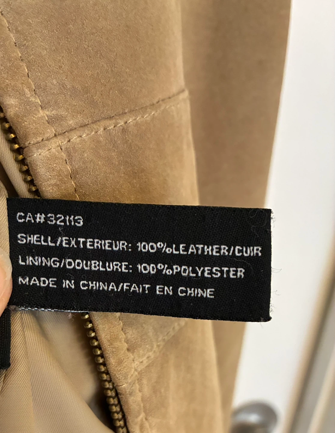 EMC Tan Suede Leather Jacket—medium - photo 2