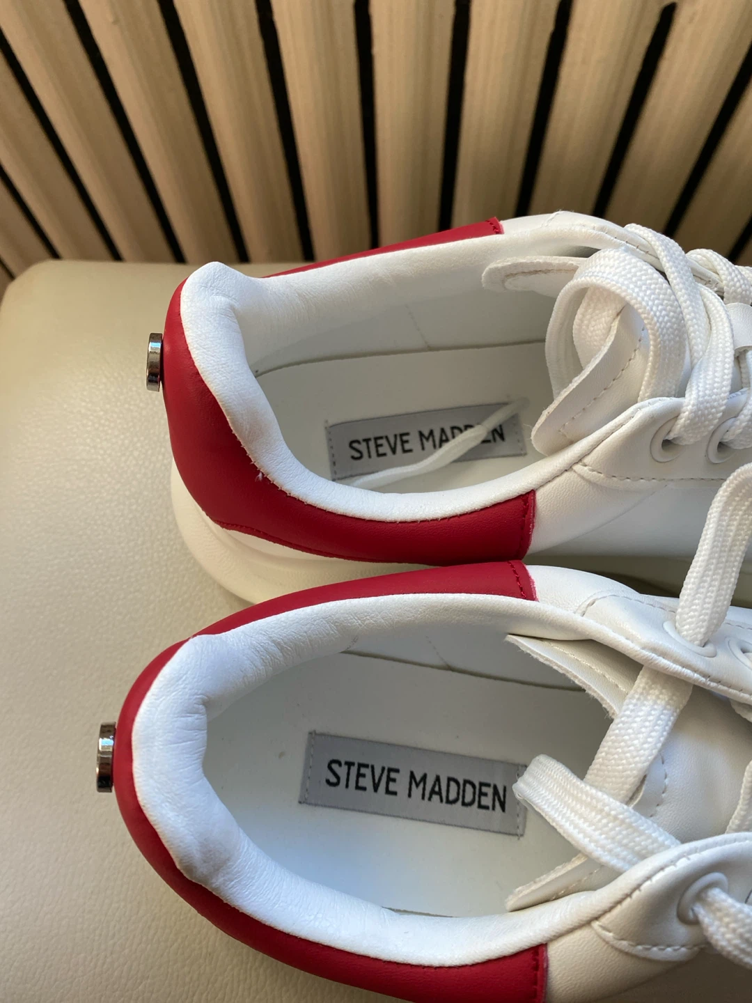 Steve Madden White and Red Sneakers - photo 4