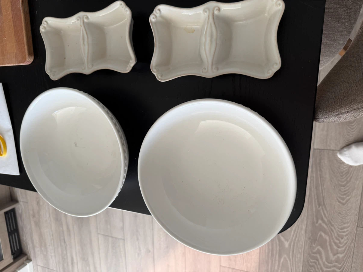 Ceramic Beaded Serving Bowls and Dip Dishes - photo 2