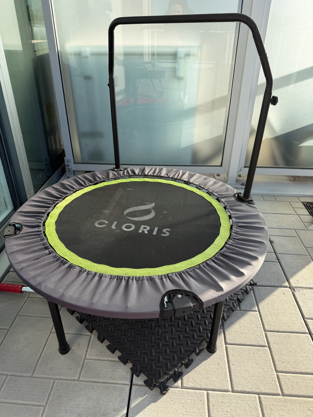 Cloris Mini Fitness Trampoline with Handlebar