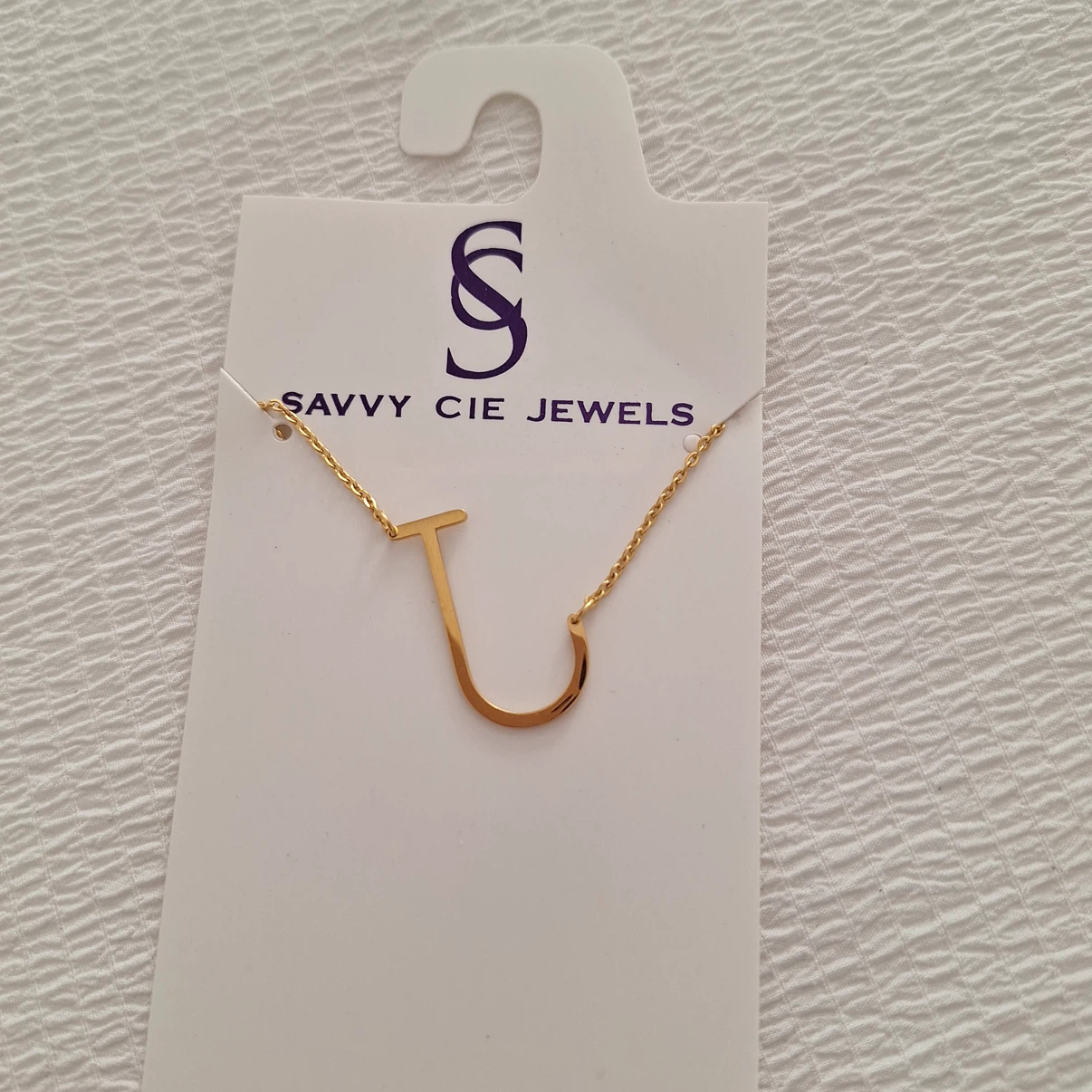 Savvy Cie Jewels Gold Plated Initial J Necklace