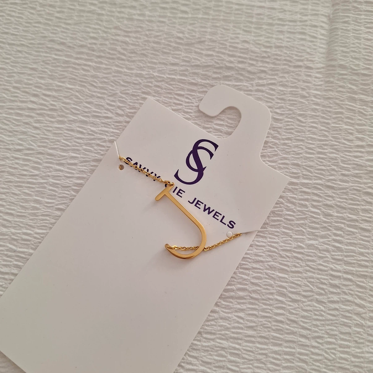Savvy Cie Jewels Gold Plated Initial J Necklace - photo 2