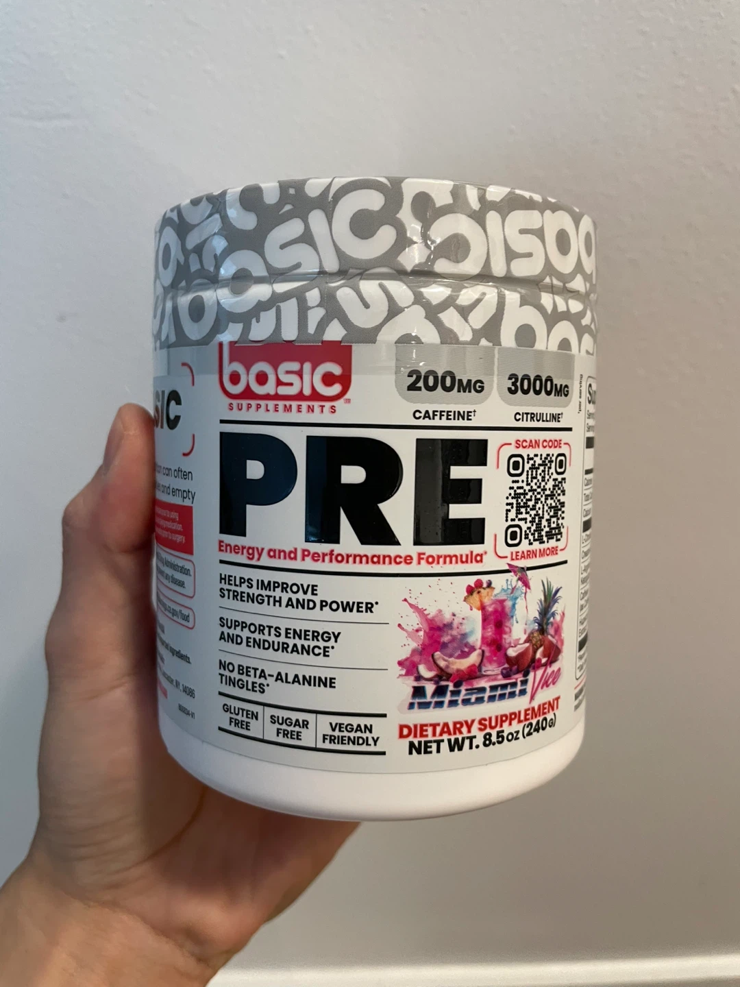 Basic Supplements PRE Miami Vice Pre-Workout