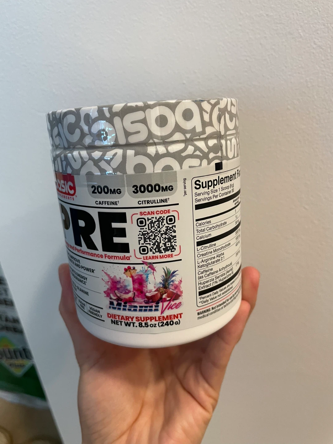 Basic Supplements PRE Miami Vice Pre-Workout - photo 5