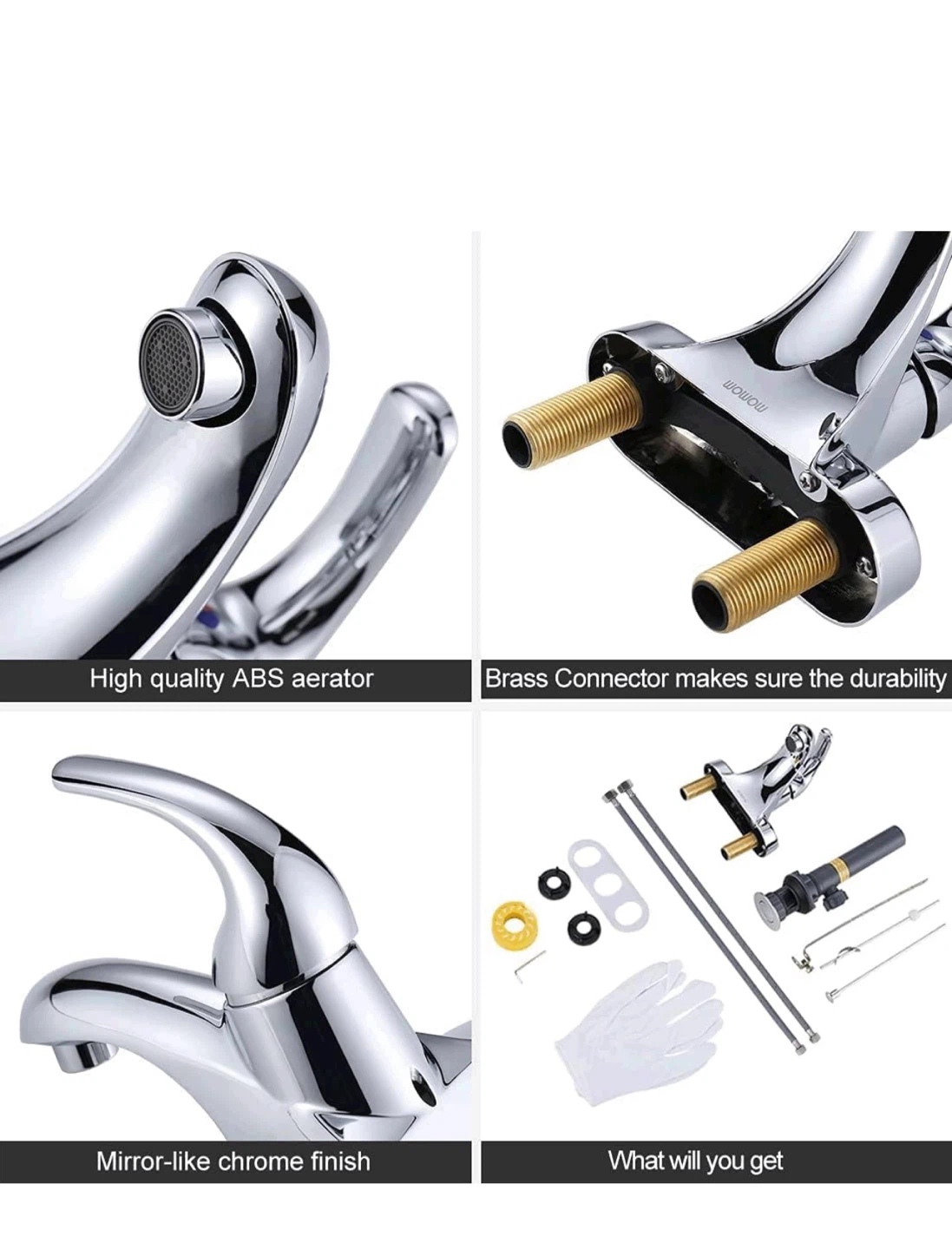 WOWOW Bathroom Faucet 1 Handle - photo 2