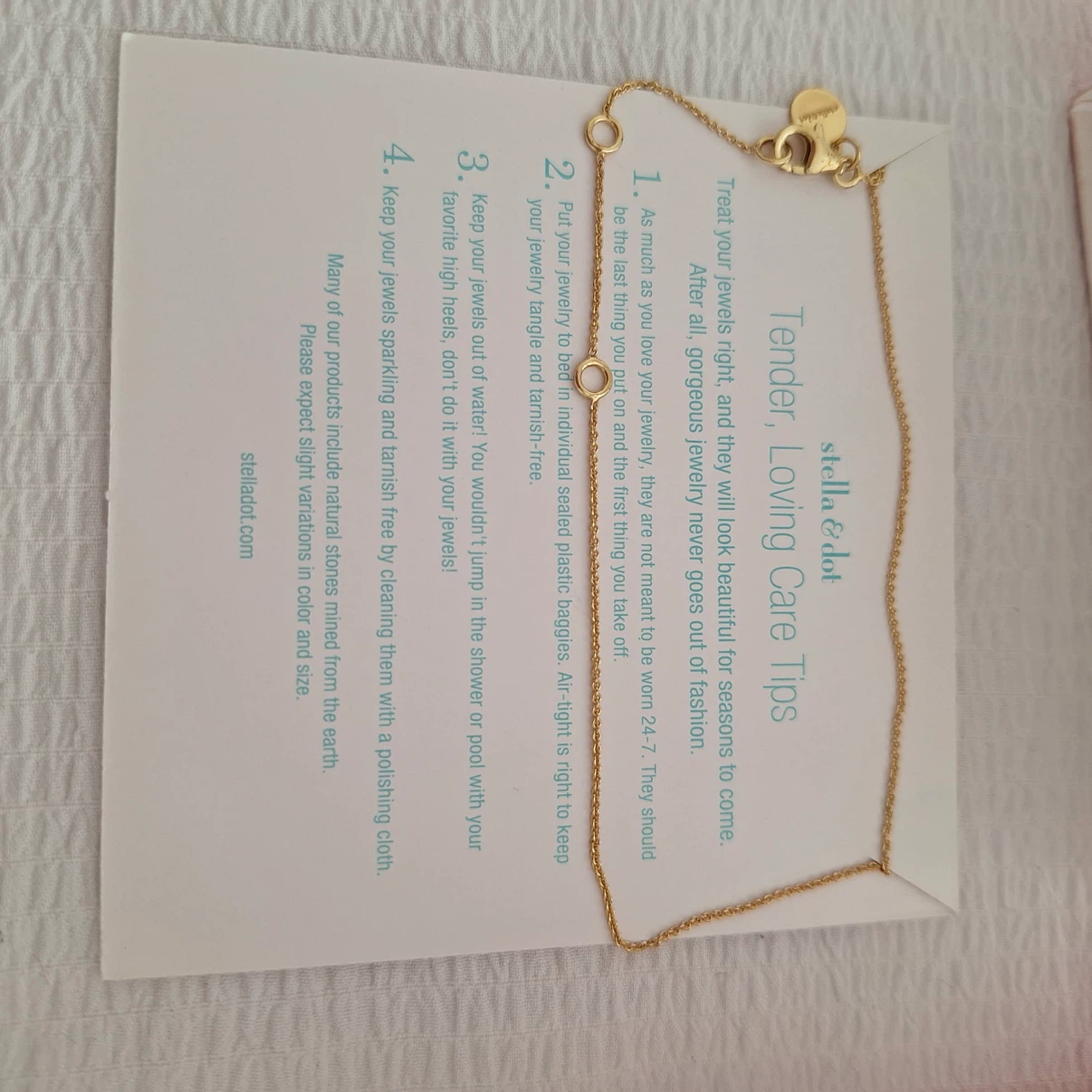 Stella & Dot gold tone side-cross necklace - photo 2