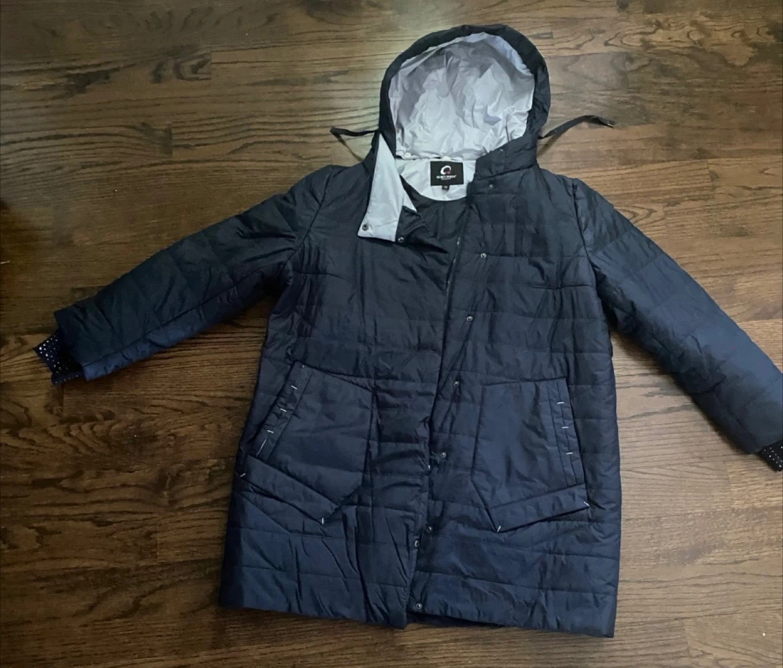 Quiet Poem Navy Quilted Jacket Size XL