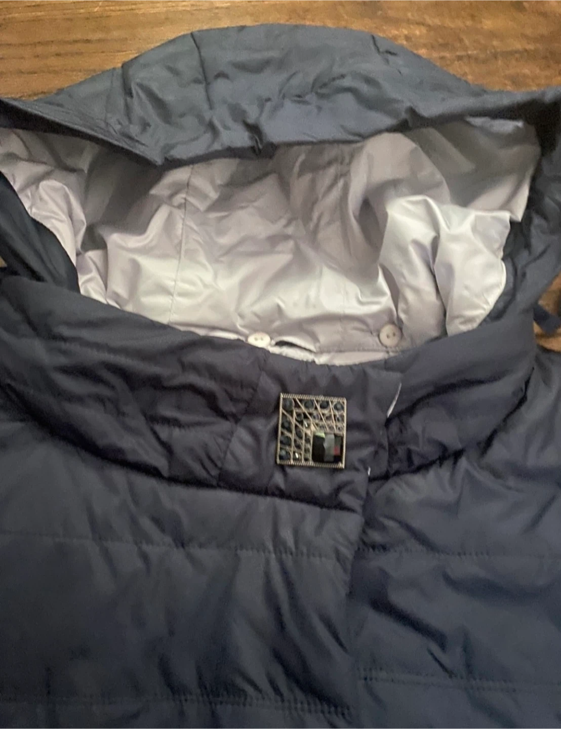 Quiet Poem Navy Quilted Jacket Size XL - photo 4