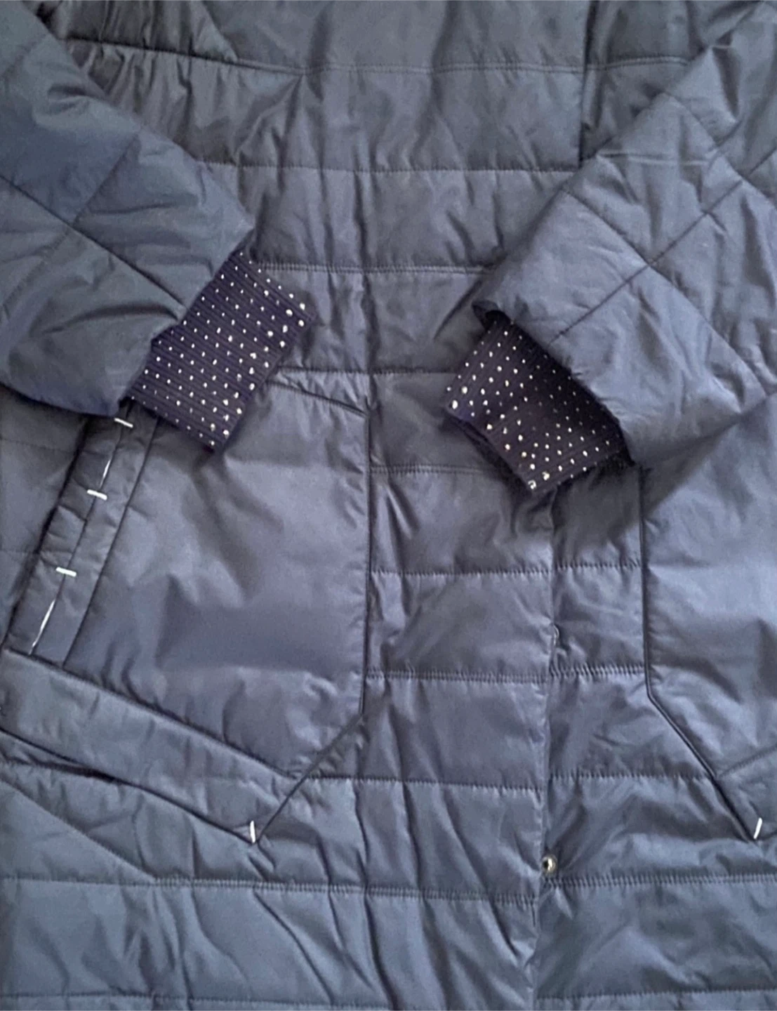 Quiet Poem Navy Quilted Jacket Size XL - photo 5