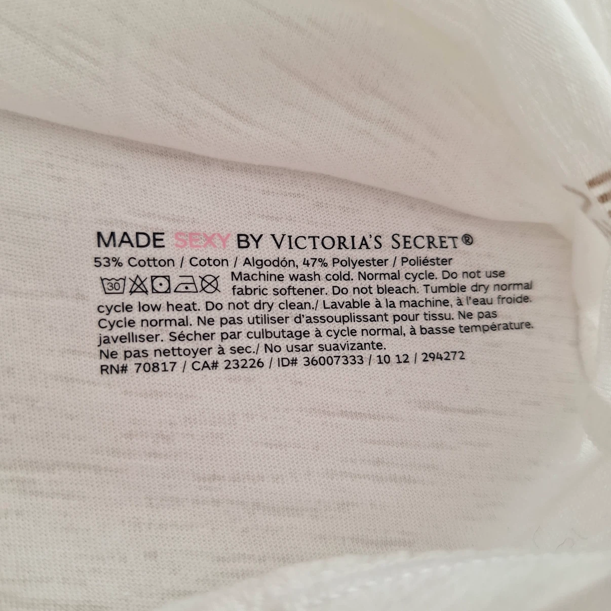 Victoria's Secret VSX Sport White Training Tee - Extra Small - photo 4