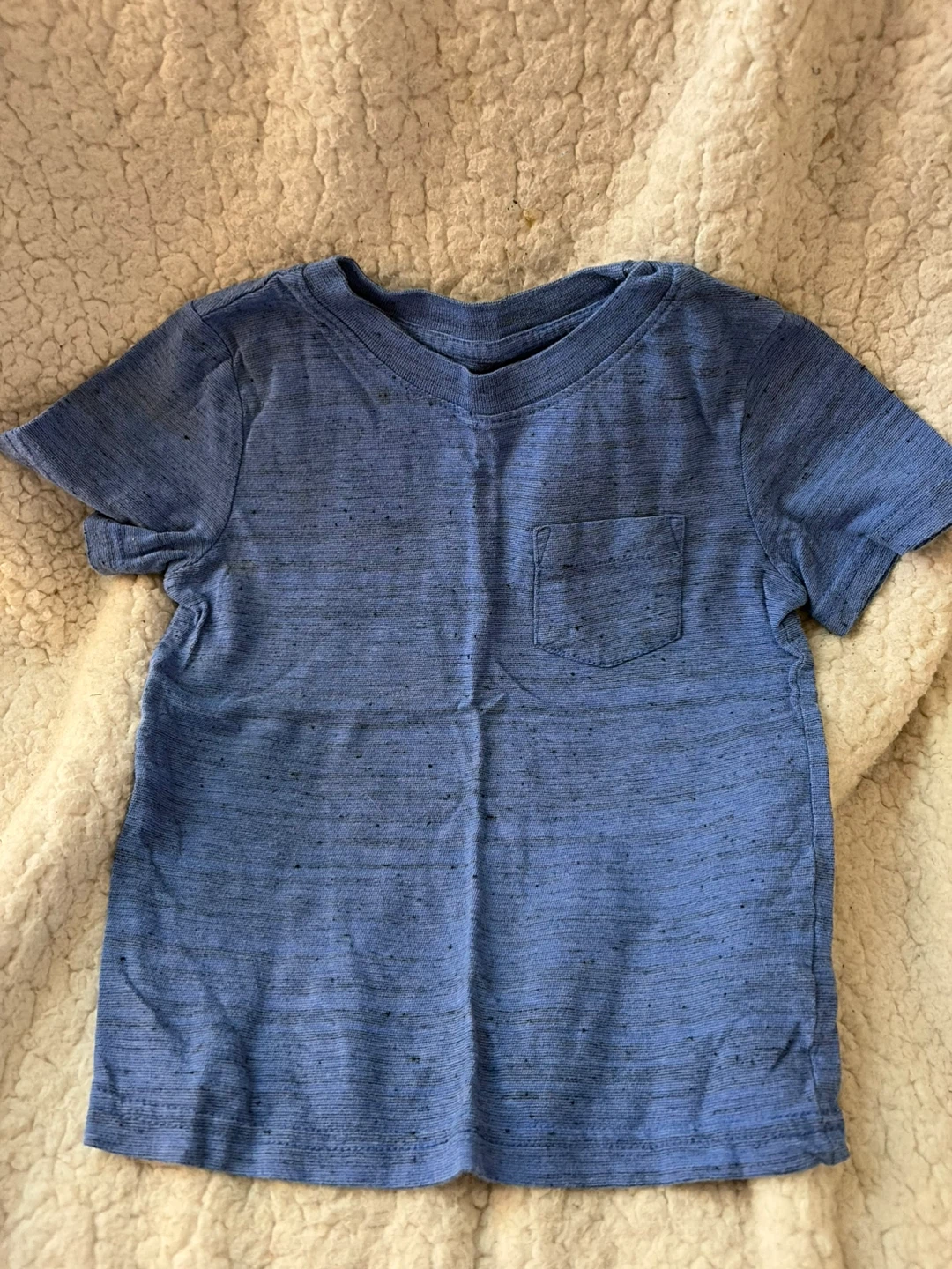 Cat & Jack Toddler Boy Blue Pocket T-Shirt 3T