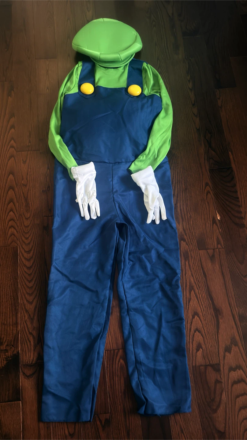 Super Mario Luigi Deluxe Child Costumeh Large (10-12) - photo 2