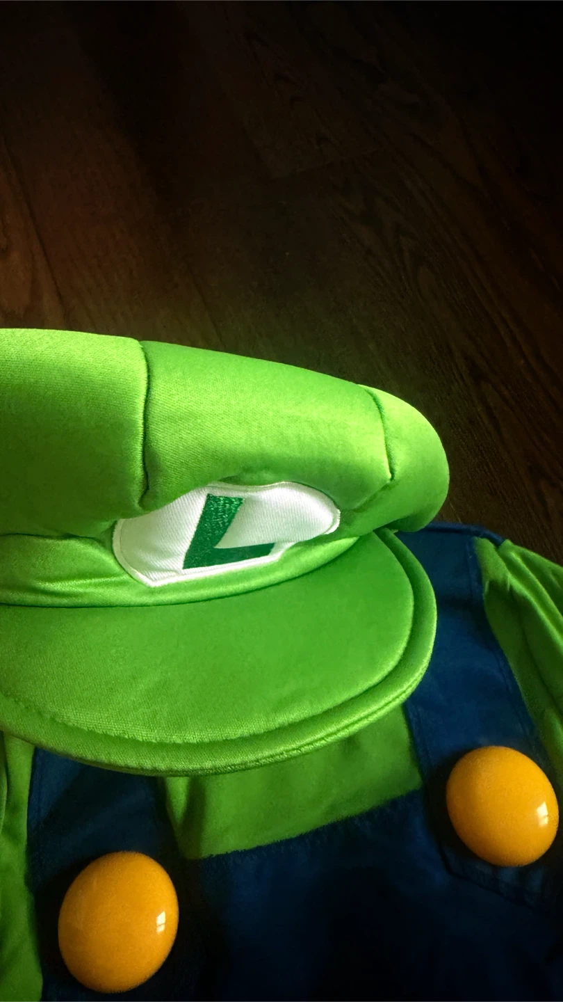 Super Mario Luigi Deluxe Child Costumeh Large (10-12) - photo 3