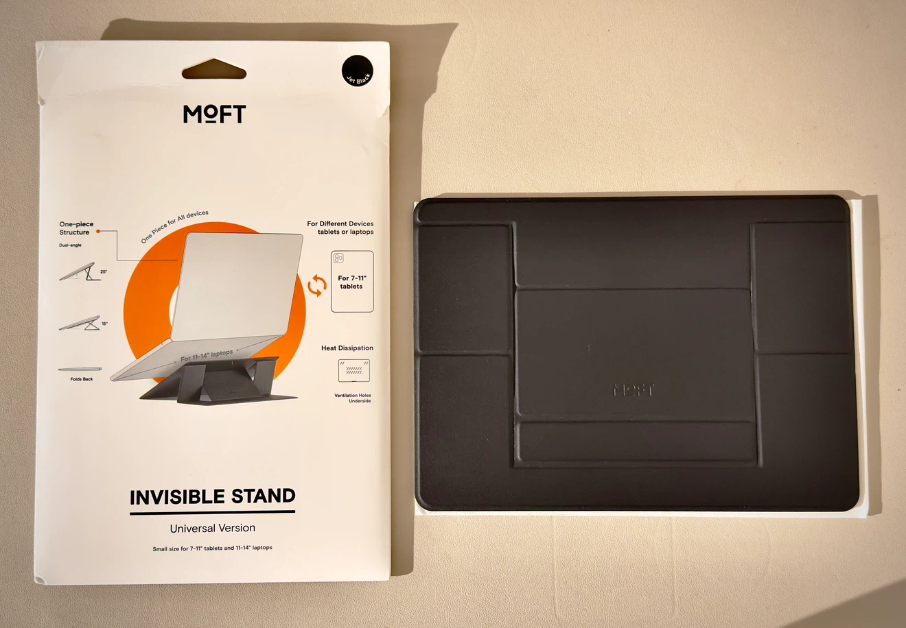 Minimalist Laptop Stand 11-14in. laptop/7-11in. tablet (Black) - photo 2