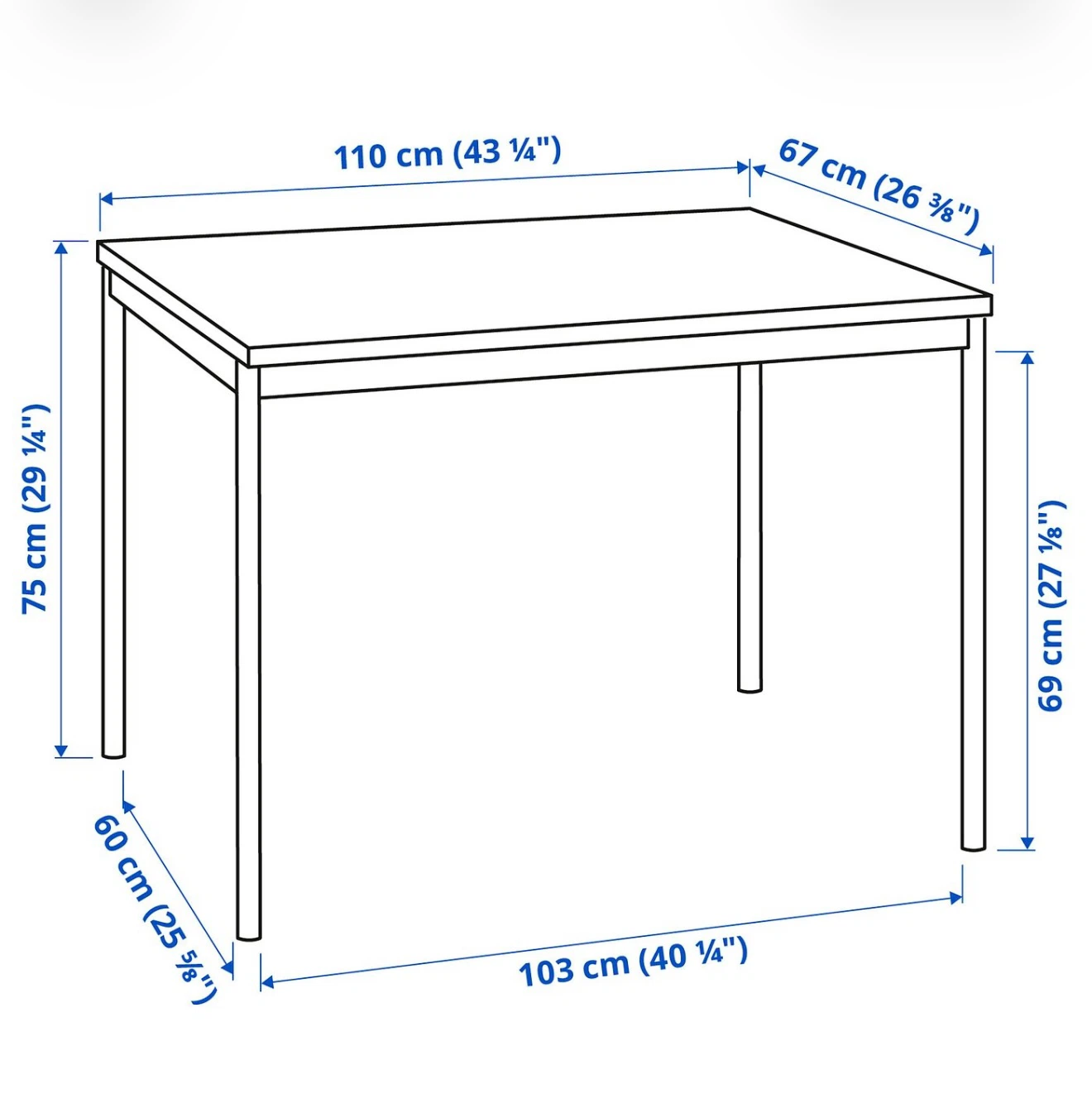 IKEA dining table and four chairs - photo 4