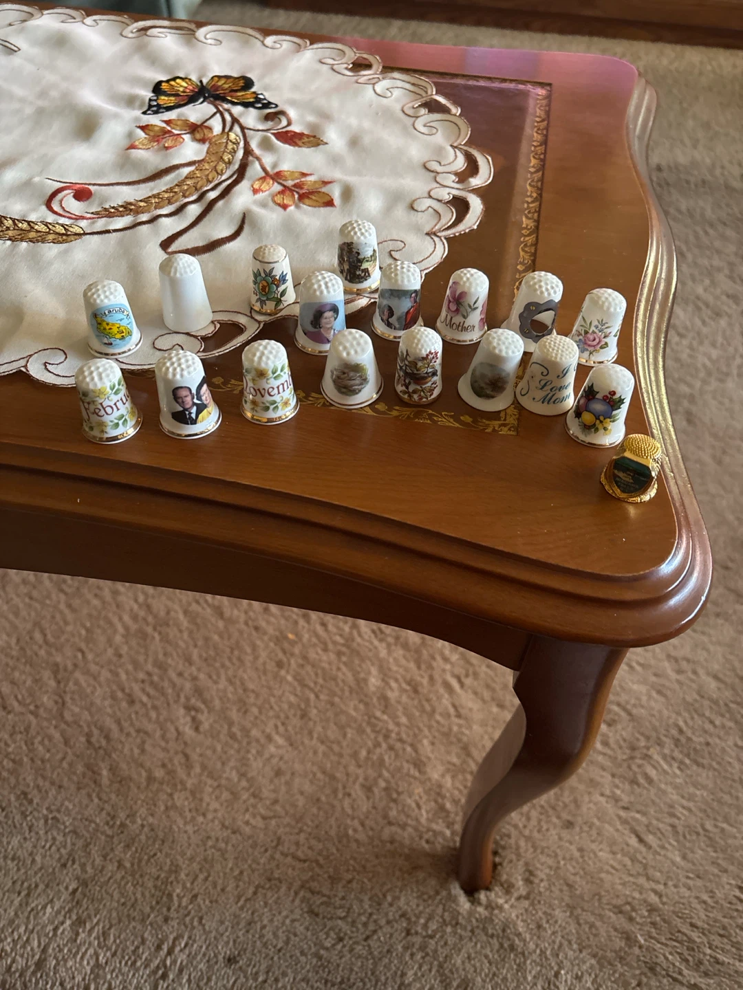 Collection of 19 Vintage Decorative Thimbles