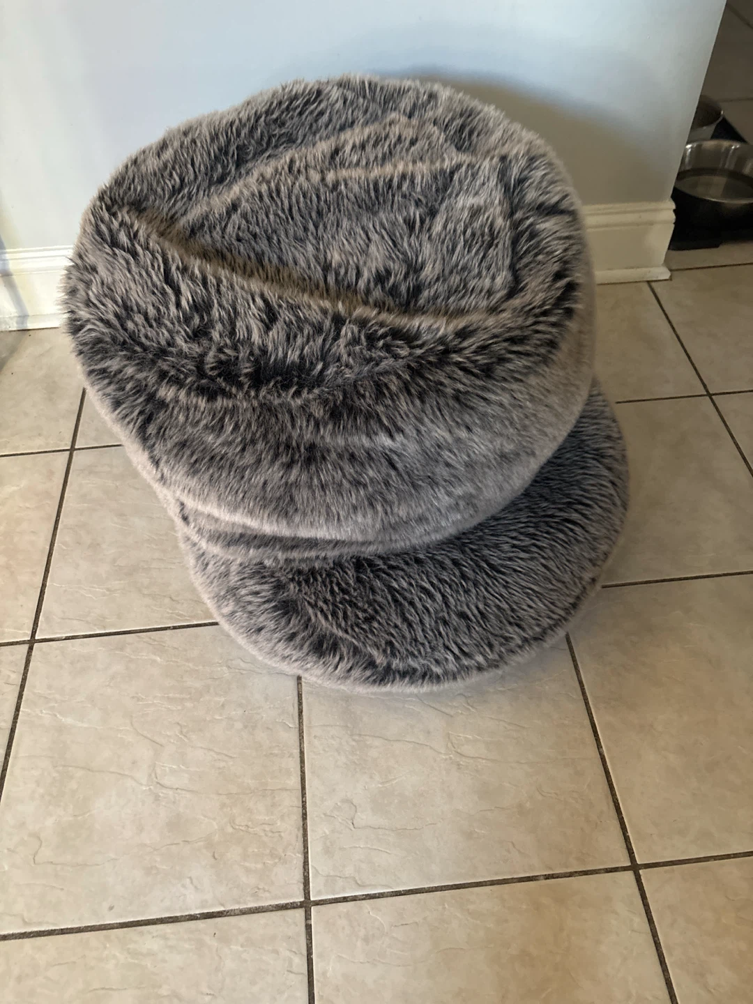 Two bean bag chairs/ottomons
