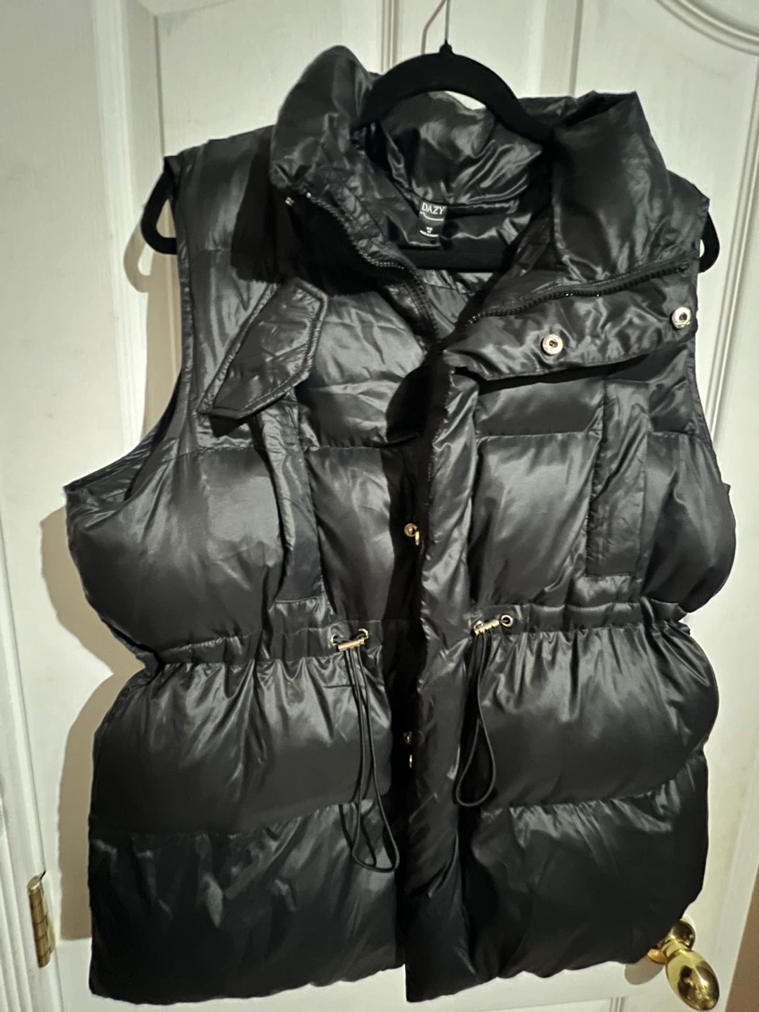 DAZY Black Puffer Vest