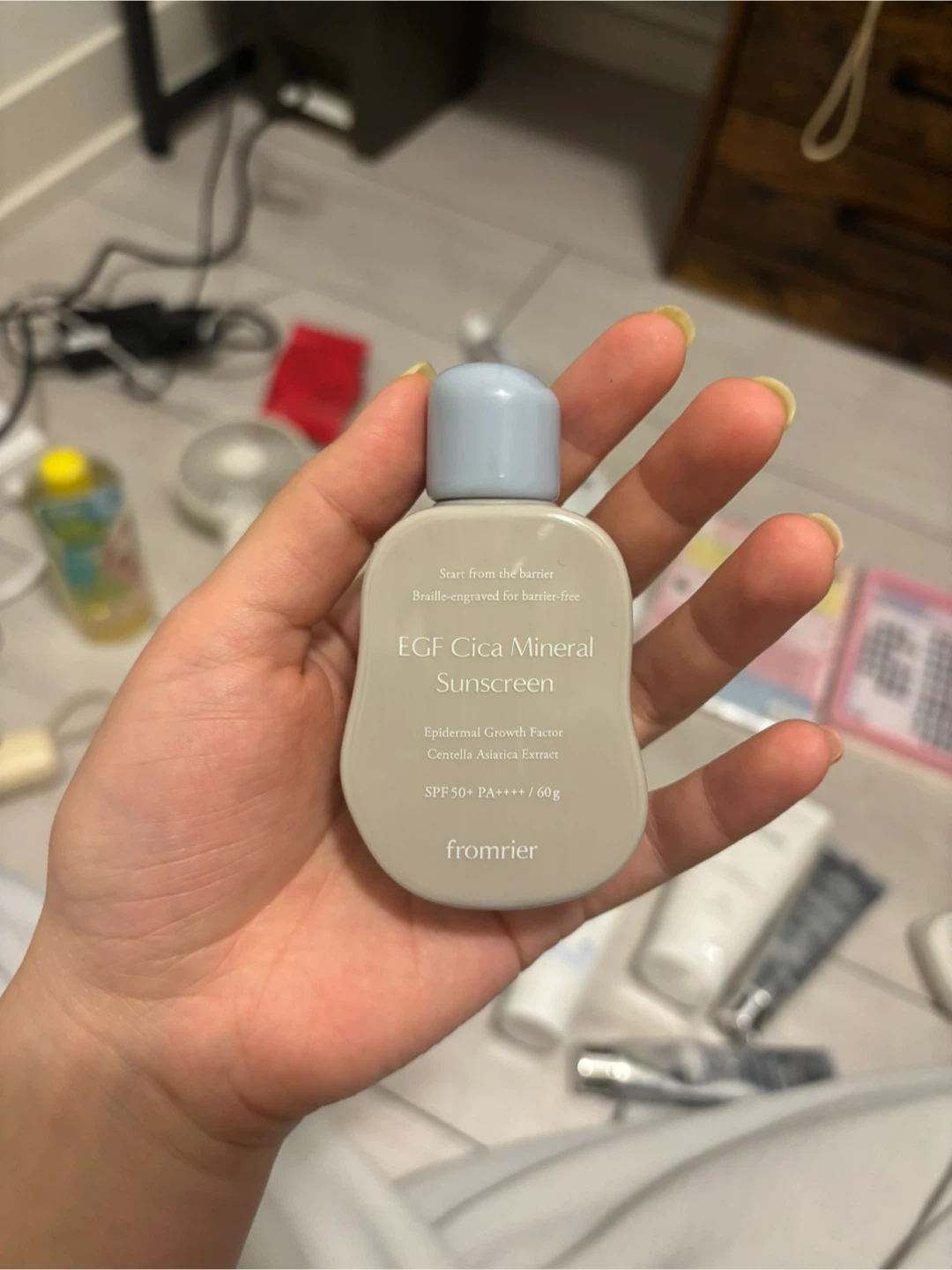 fromrier EGF Cica Mineral Sunscreen SPF 50+ PA++++