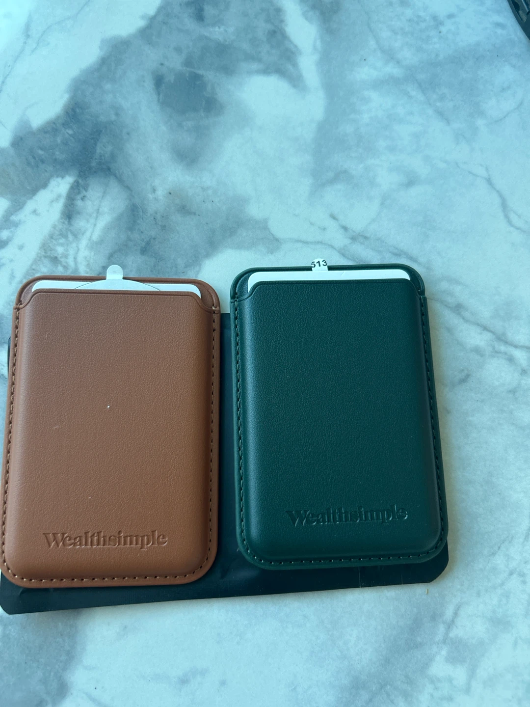 Apple MagSafe Card Wallets - Brown and Green
