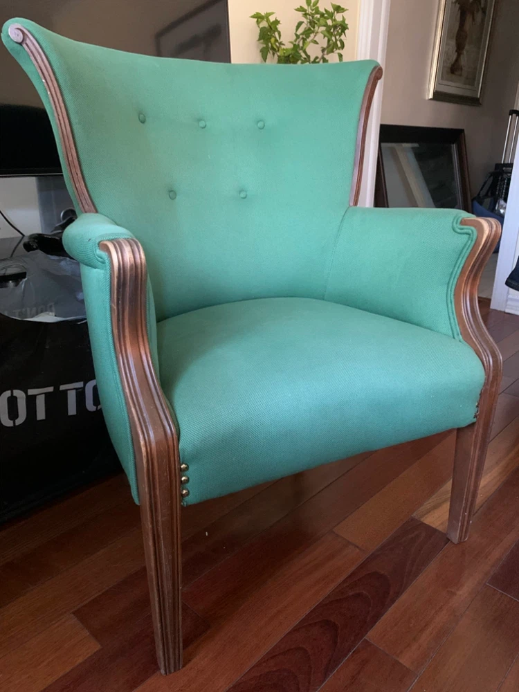 Green Tufted Accent Chair