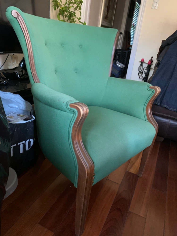 Green Tufted Accent Chair - photo 2