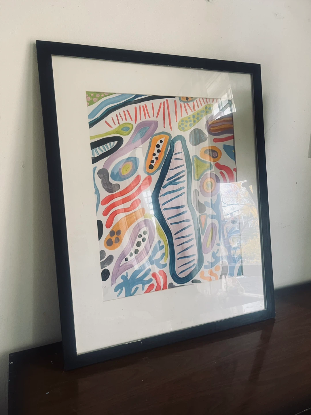 Framed Abstract Art Print - photo 3