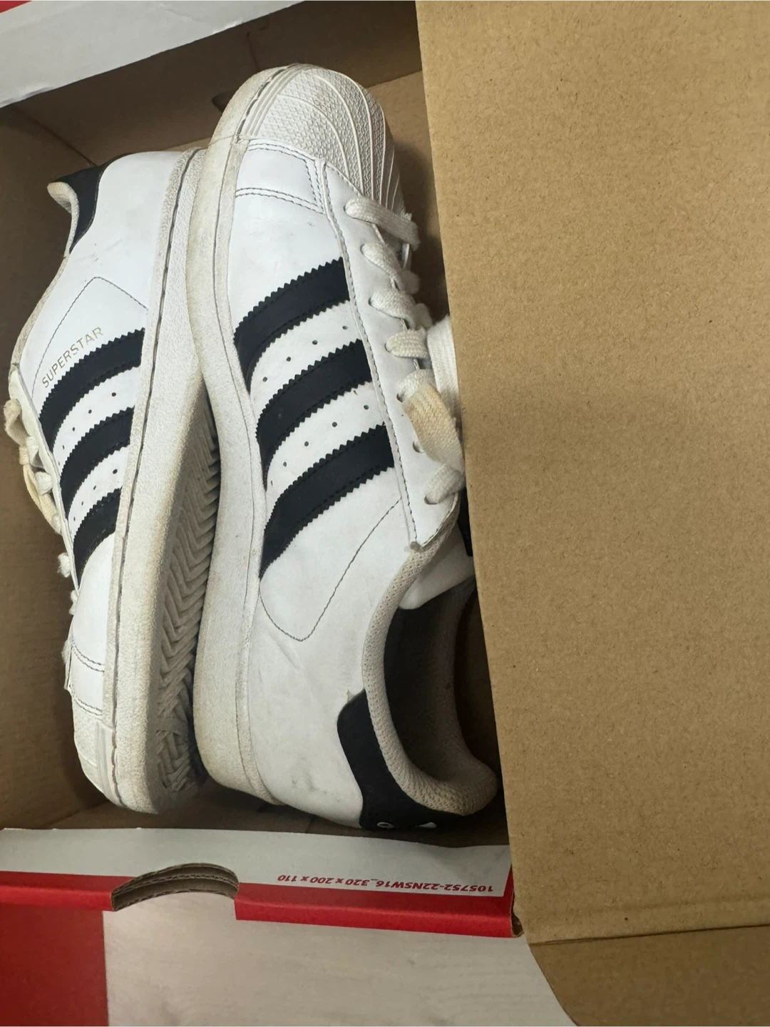 Adidas Superstar White and Black Sneakers - photo 4