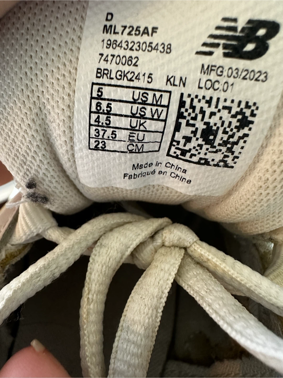 New Balance 725 White Grey Sneakers - photo 5