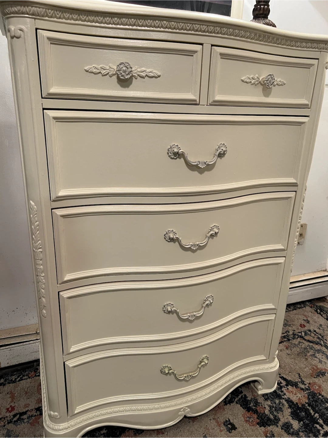 Vintage/French Provincial Style Six-Drawer Dresser Chest - photo 2