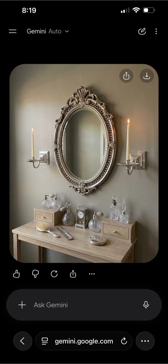 Luxury Set of Two Silver Wall-Mounted Single Candle Sconces