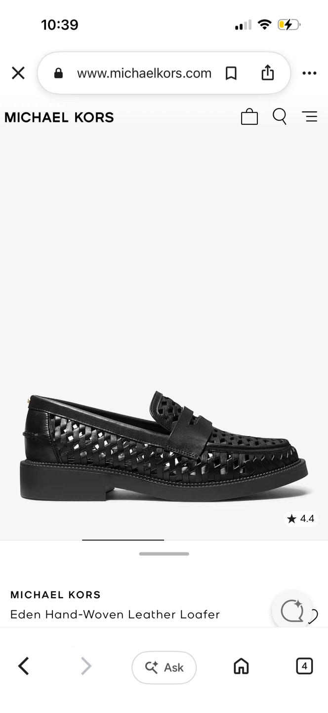 Michael Kors Eden Hand-Woven Leather Loafers