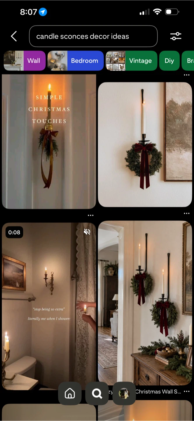 Luxury Set of Two Silver Wall-Mounted Single Candle Sconces - photo 5