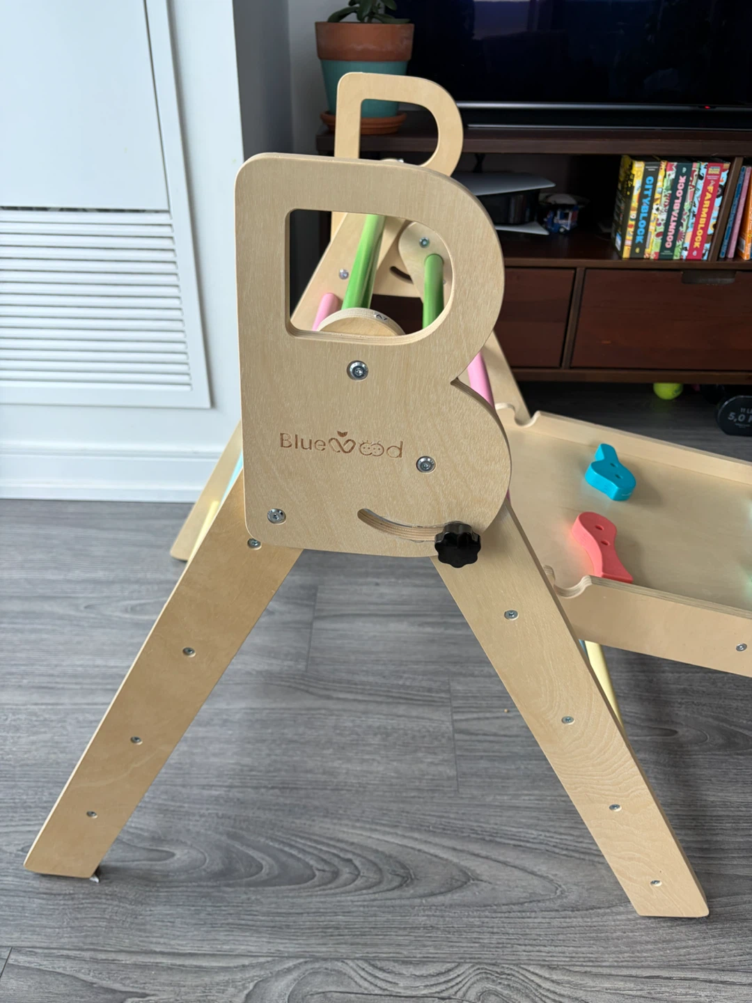 BlueWood Wooden Pikler Triangle and Climbing Arch Set - photo 5