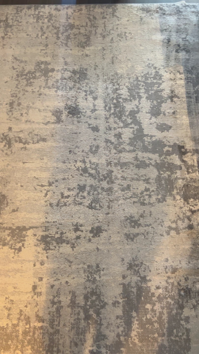 Abstract Grey and Cream Area Rug