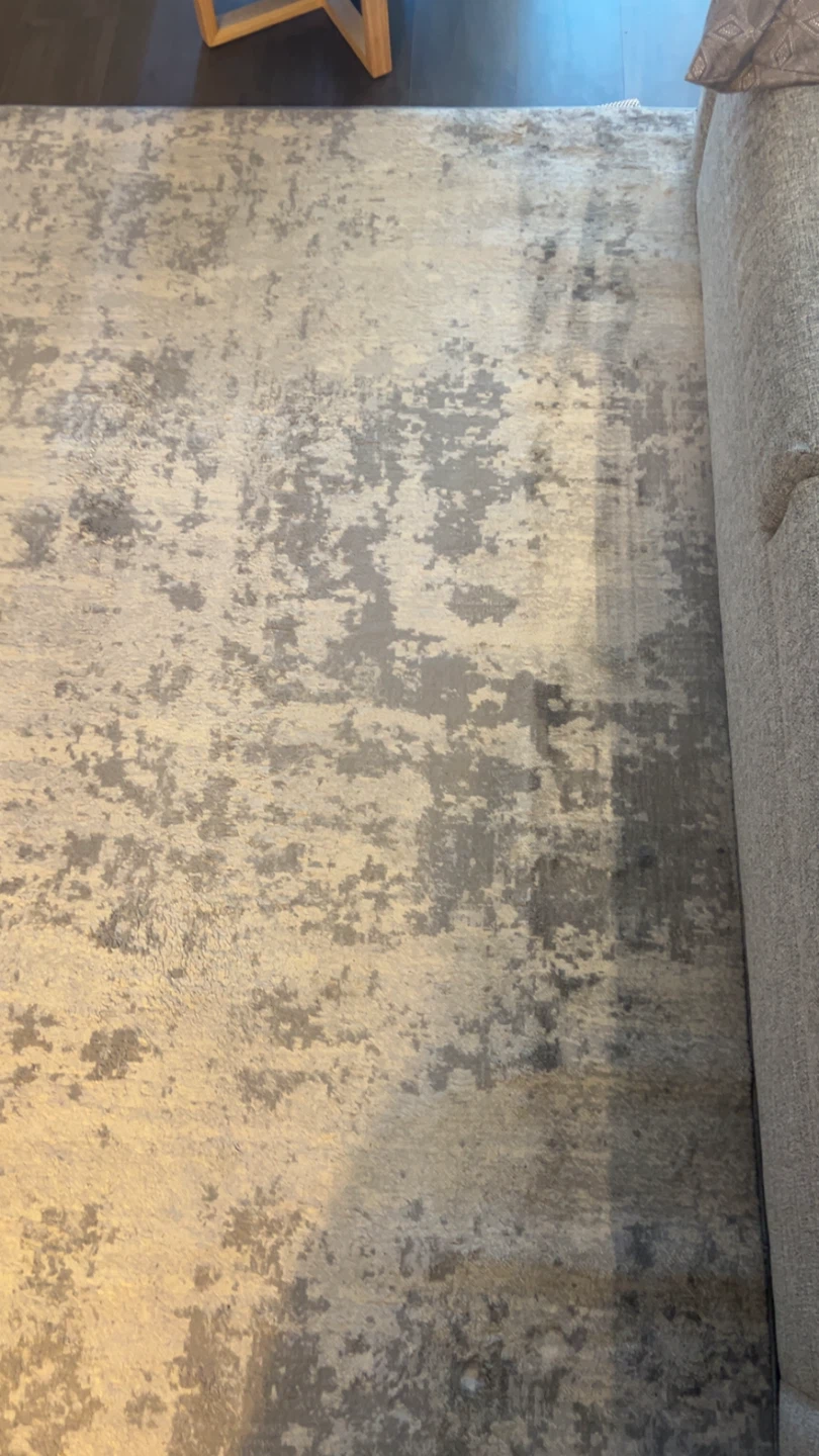 Abstract Grey and Cream Area Rug - photo 2