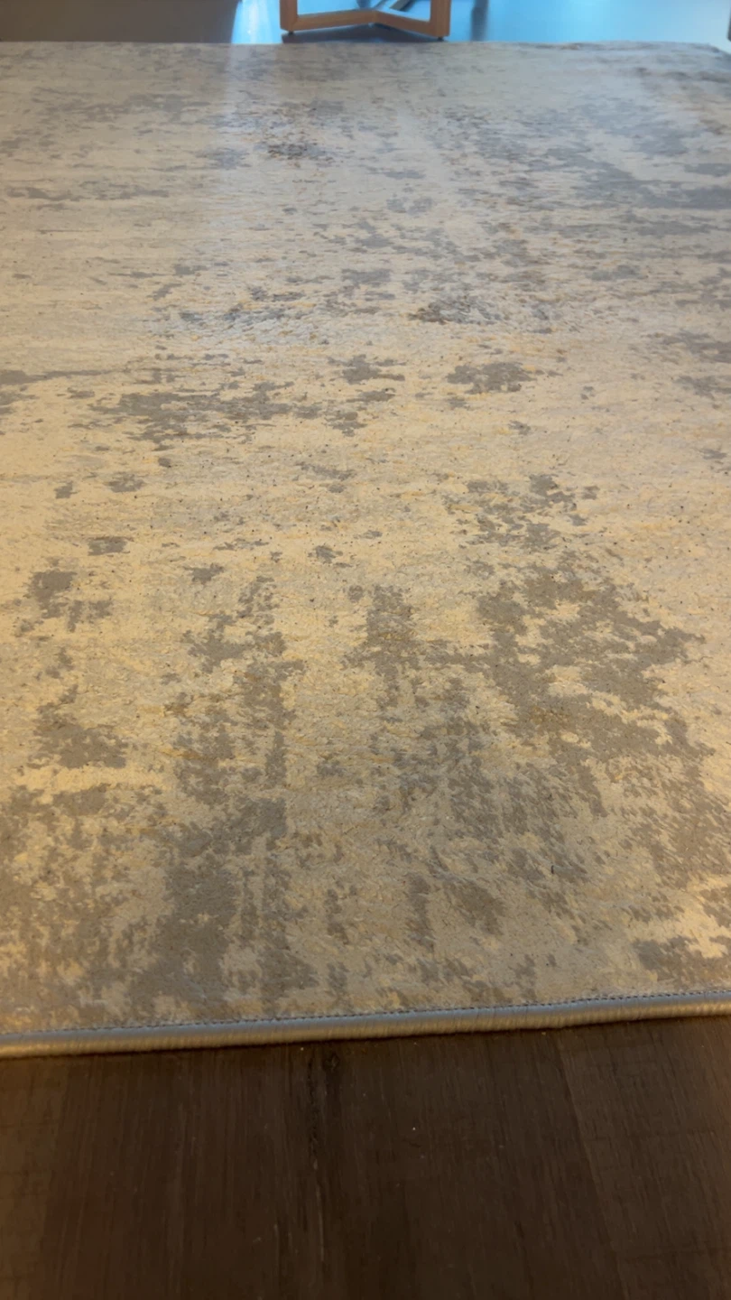 Abstract Grey and Cream Area Rug - photo 3