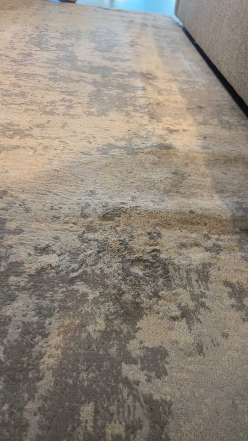 Abstract Grey and Cream Area Rug - photo 4