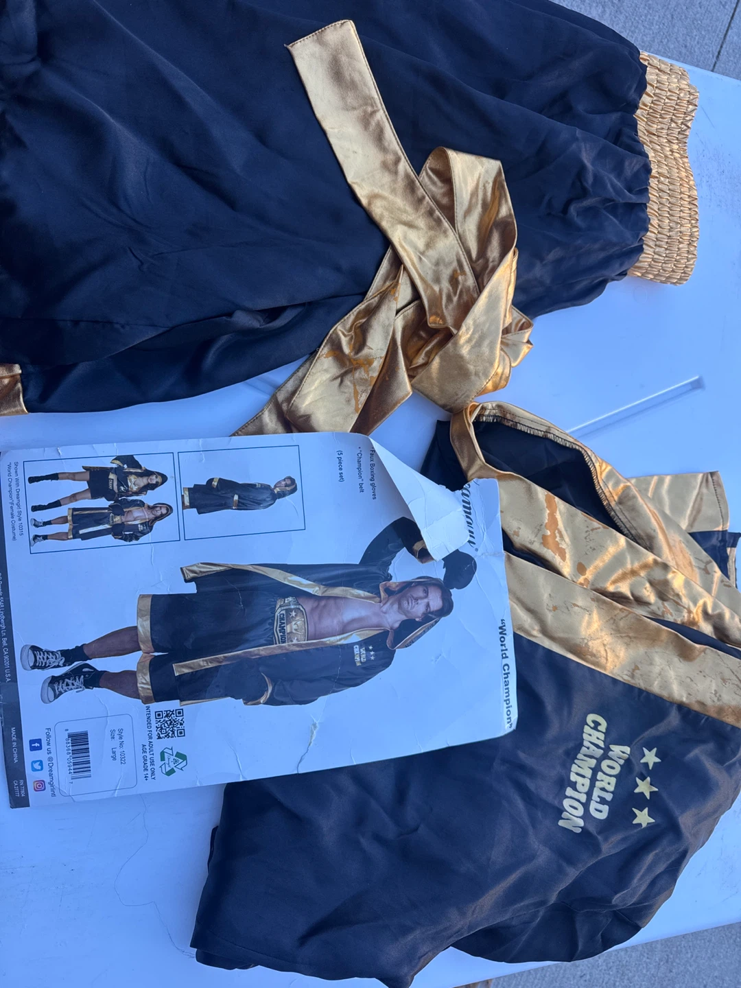 Dreamgirl World Champion Boxing Costume Large