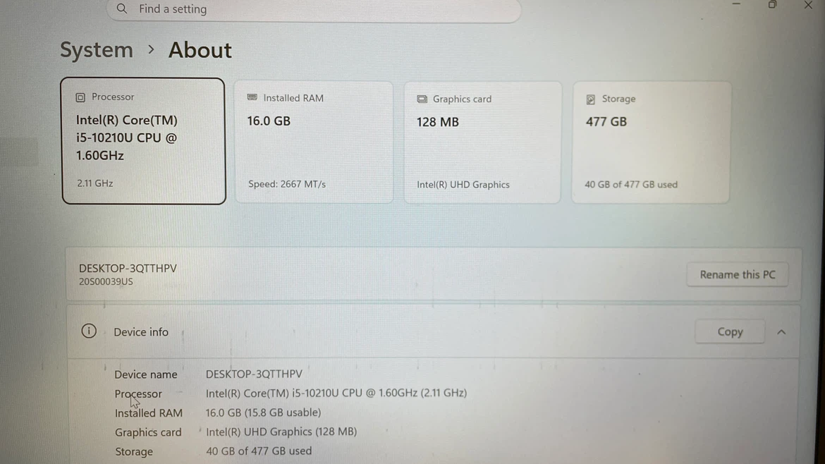 Lenovo ThinkPad T14 Gen 1 Laptop - photo 2